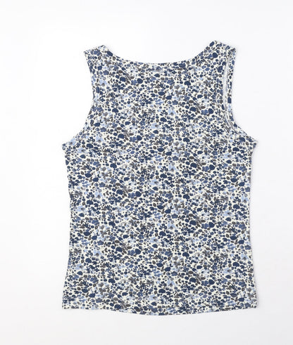 Womens UK Size M Jackpot Blue Basic Tank