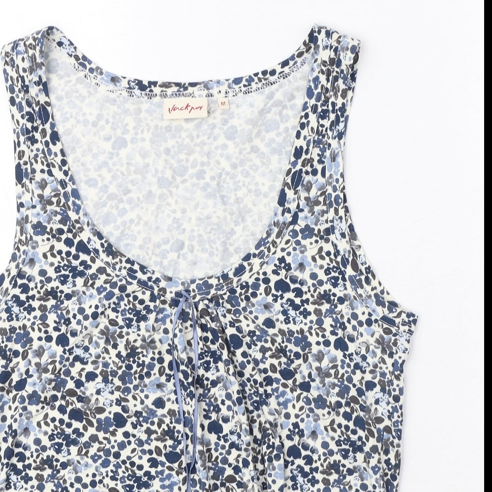 Womens UK Size M Jackpot Blue Basic Tank