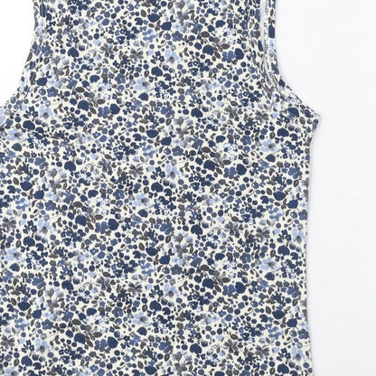Womens UK Size M Jackpot Blue Basic Tank