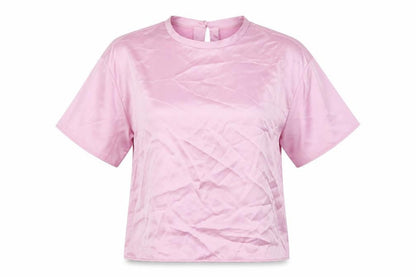 Womens UK Size M Zara Pink Basic Blouse