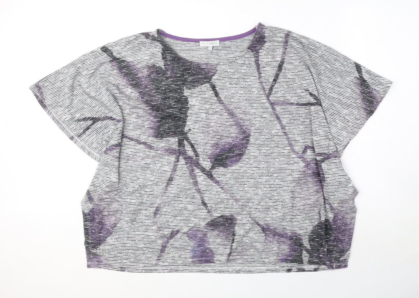 Womens UK Size 12 RJR.John Rocha Grey Jersey Blouse
