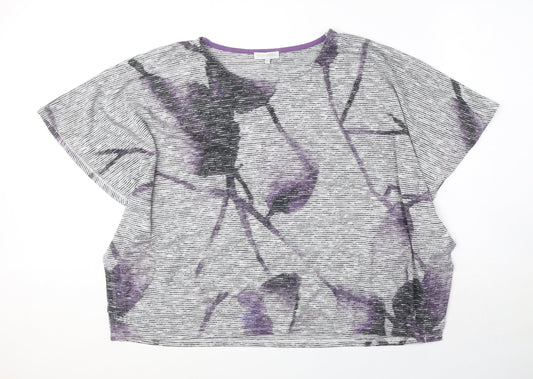 Womens UK Size 12 RJR.John Rocha Grey Jersey Blouse