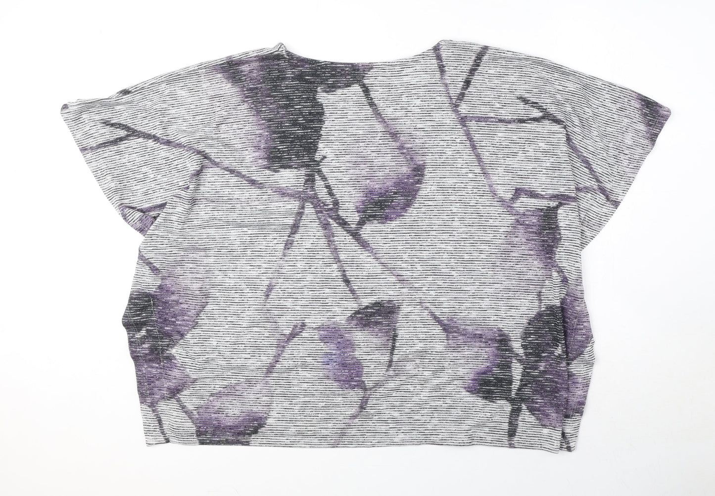 Womens UK Size 12 RJR.John Rocha Grey Jersey Blouse