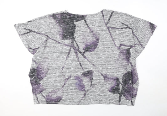 Womens UK Size 12 RJR.John Rocha Grey Jersey Blouse