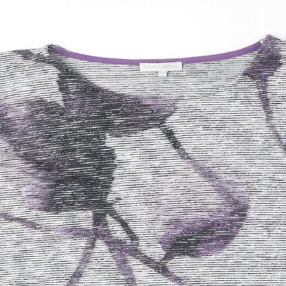 Womens UK Size 12 RJR.John Rocha Grey Jersey Blouse