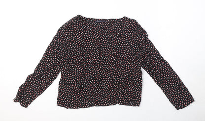 Womens UK Size 12 Marks and Spencer Black Basic Blouse