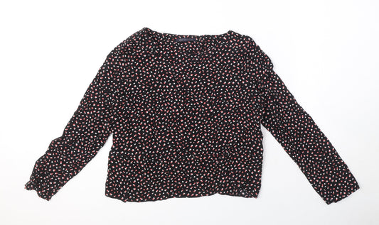 Womens UK Size 12 Marks and Spencer Black Basic Blouse