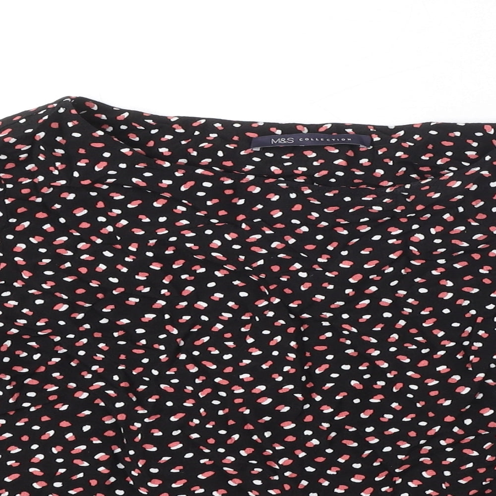 Womens UK Size 12 Marks and Spencer Black Basic Blouse