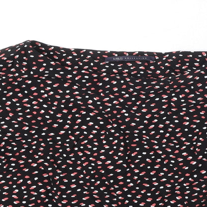 Womens UK Size 12 Marks and Spencer Black Basic Blouse