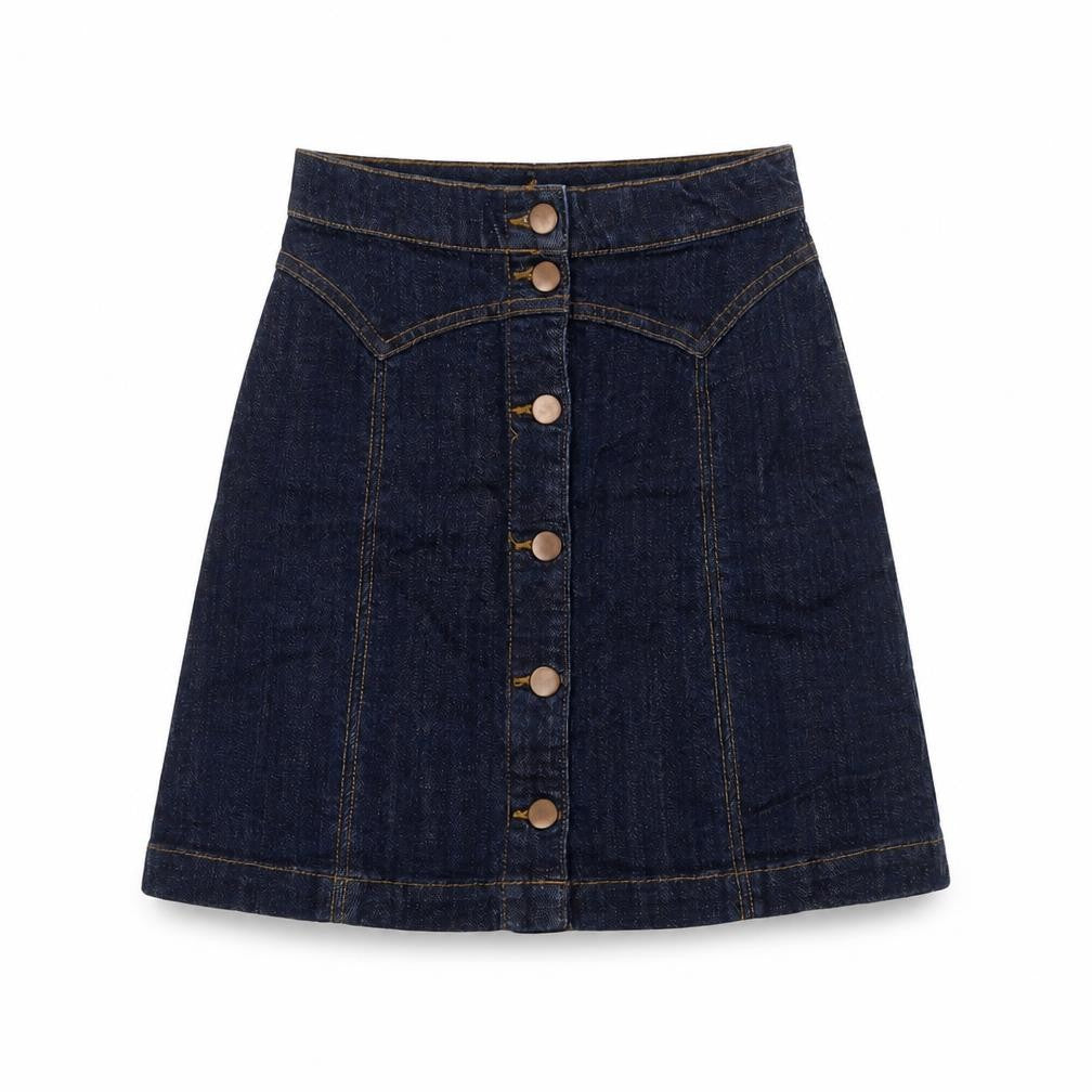 Womens UK Size 4 H&M A-Line Denim Skirt