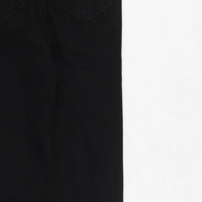 Denim & Co. Womens Black Cotton Skinny Jeans Size 6 L27 in Regular Zip