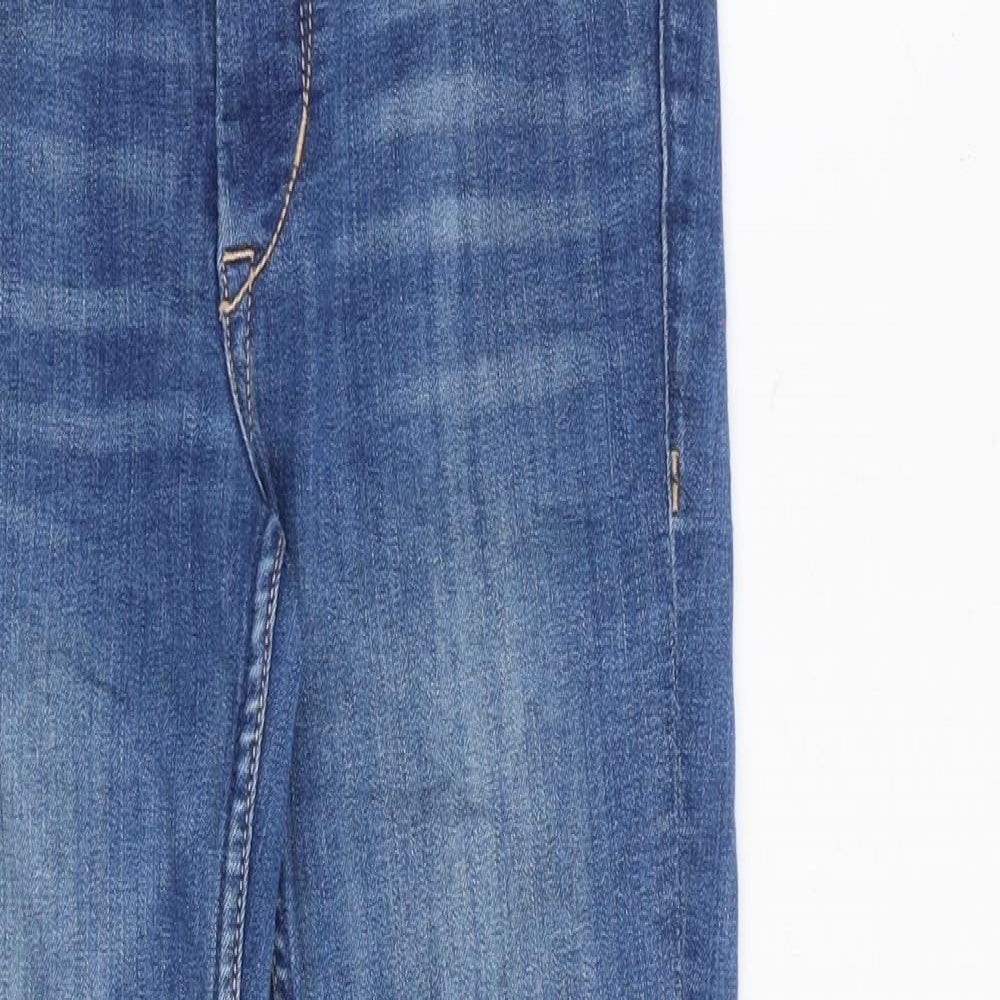 Womens UK Size 27 in H&M Slim Fit Straight Blue Jeans