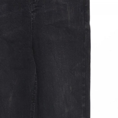 New Look Womens Black Cotton Skinny Jeans Size 8 L30 in Slim Zip