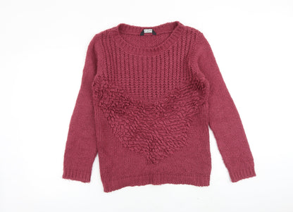 Womens UK Size 6 Miss Selfridge Pink Pullover Jumper