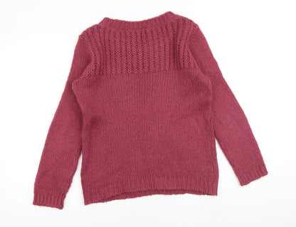 Womens UK Size 6 Miss Selfridge Pink Pullover Jumper