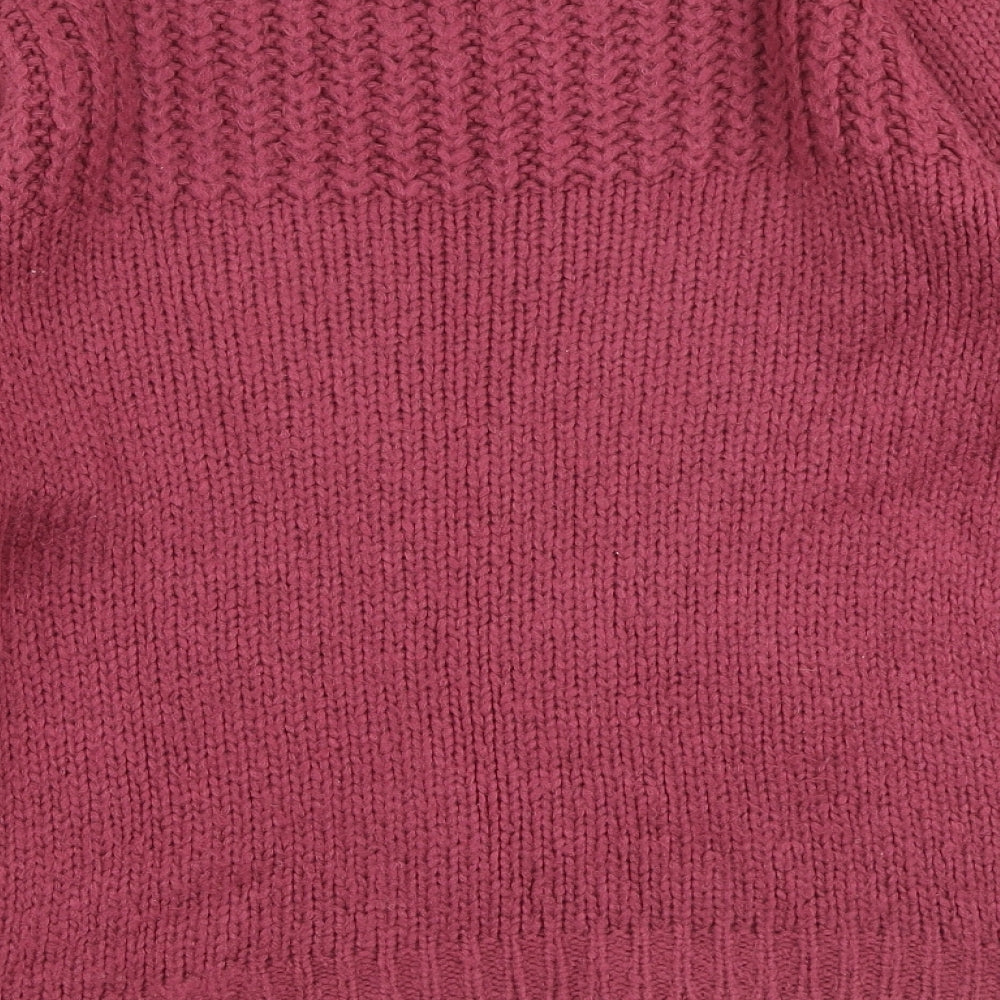 Womens UK Size 6 Miss Selfridge Pink Pullover Jumper