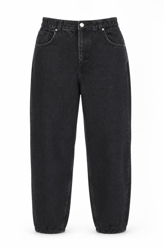Womens UK Size 26 in Bershka Regular Fit Mom Black Jeans
