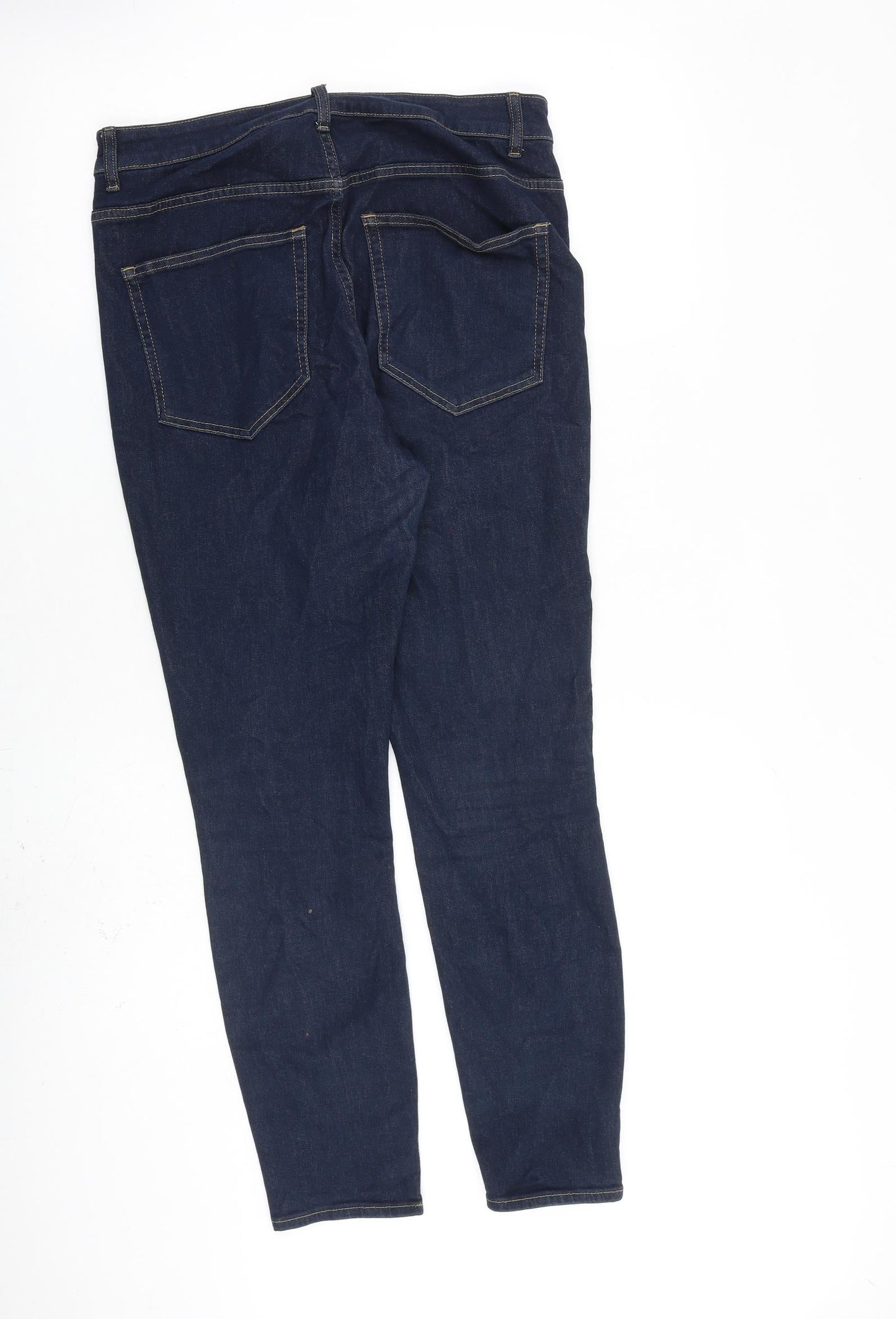 Womens UK Size 12 H&M Regular Fit Skinny Blue Jeans