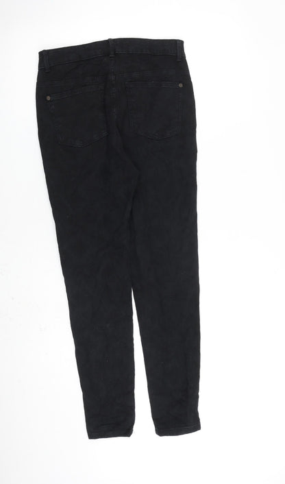 Indigo Womens Black Cotton Skinny Jeans Size 8 L28 in Regular Zip