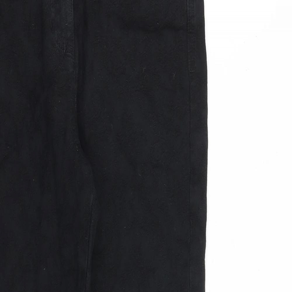 Indigo Womens Black Cotton Skinny Jeans Size 8 L28 in Regular Zip