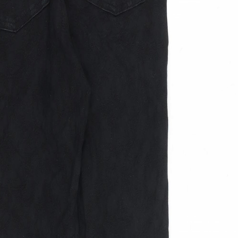 Indigo Womens Black Cotton Skinny Jeans Size 8 L28 in Regular Zip