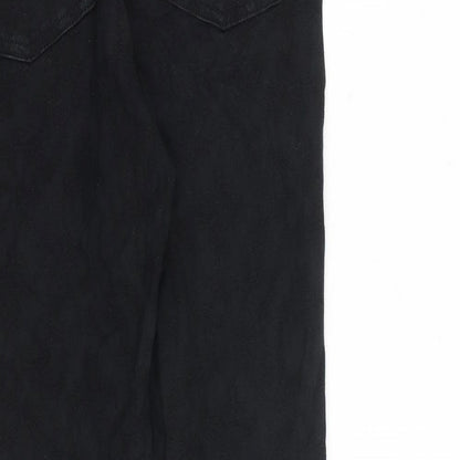 Indigo Womens Black Cotton Skinny Jeans Size 8 L28 in Regular Zip