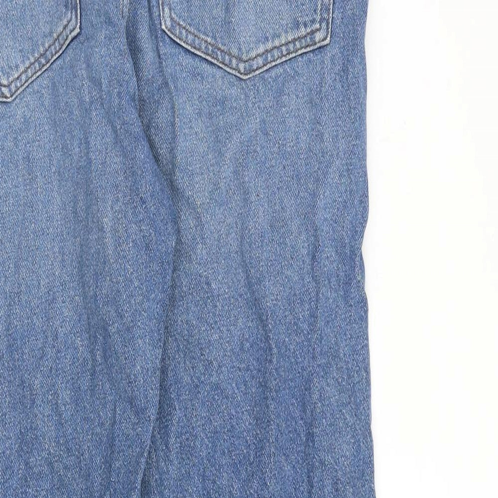 COLLUSION Womens Blue Cotton Straight Jeans Size 34 in L29 in Regular Zip