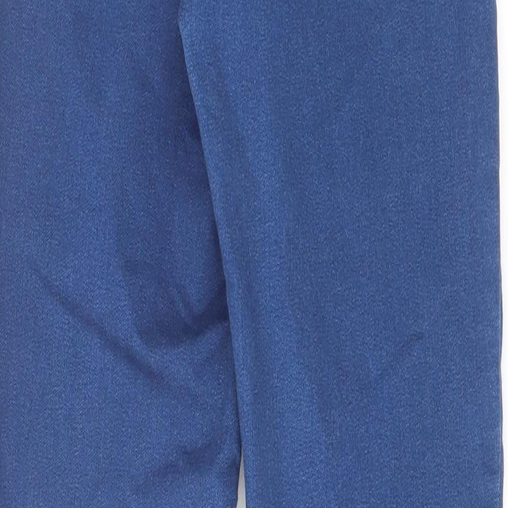 Miss Selfridge Womens Blue Cotton Skinny Jeans Size 10 L30 in Regular Zip