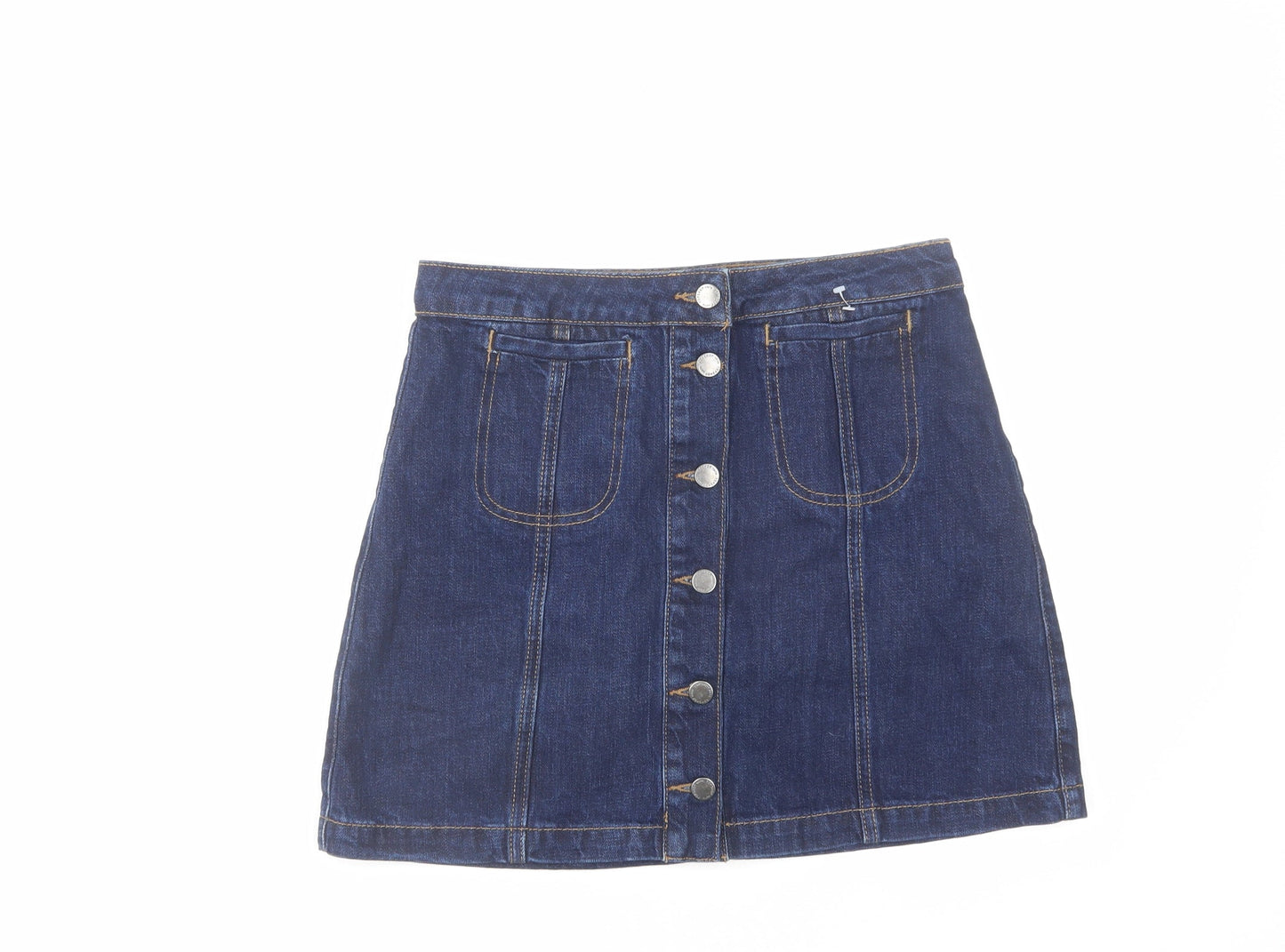 Womens UK Size 28 in Topshop Mini Denim Skirt