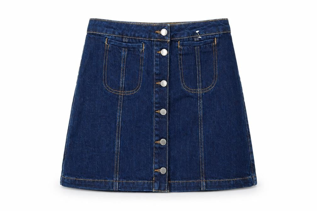 Womens UK Size 28 in Topshop Mini Denim Skirt