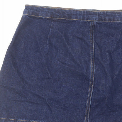 Womens UK Size 28 in Topshop Mini Denim Skirt