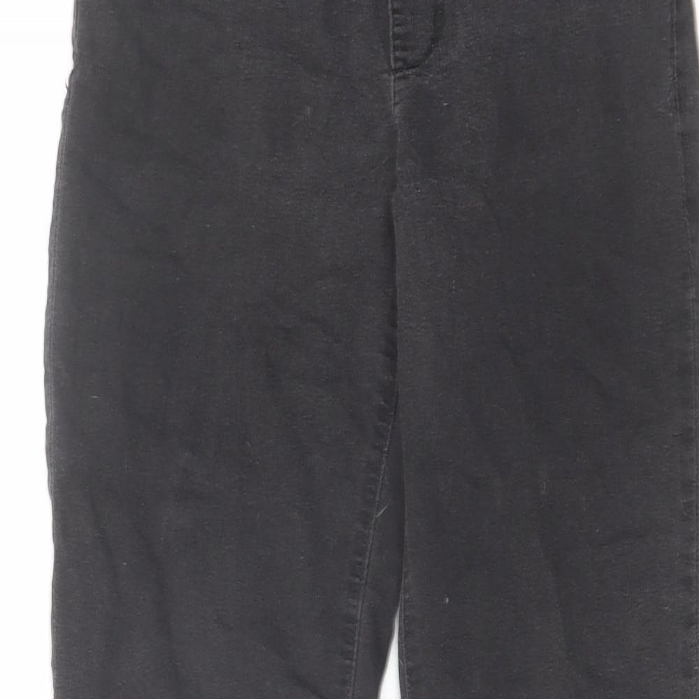 Denim & Co. Womens Grey Cotton Skinny Jeans Size 8 L26 in Regular