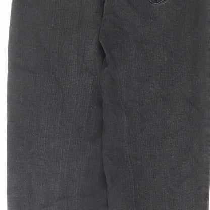 Denim & Co. Womens Grey Cotton Skinny Jeans Size 8 L26 in Regular