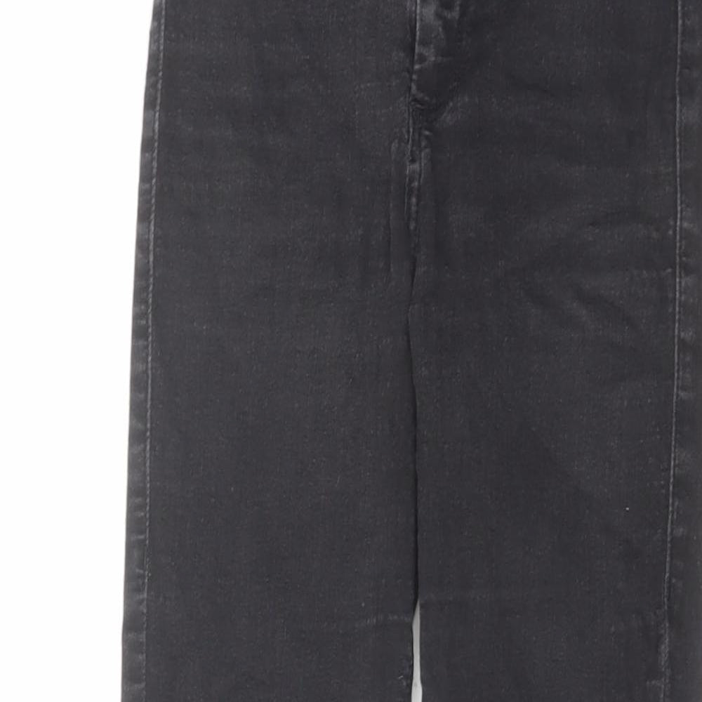 Topshop Womens Black Cotton Skinny Jeans Size 26 in L30 in Regular Zip