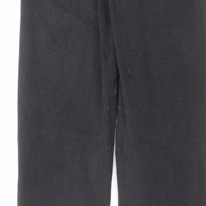 Topshop Womens Black Cotton Skinny Jeans Size 26 in L30 in Regular Zip