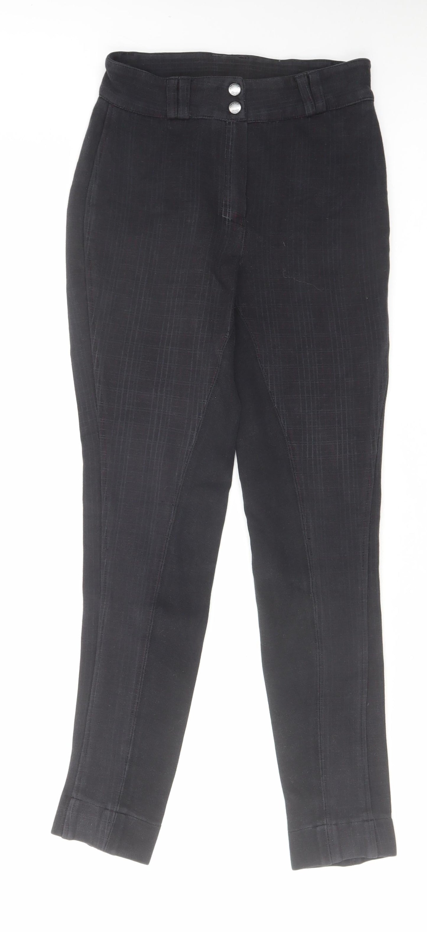 Womens UK Size 26 in Harry Hall Regular Fit  Black Trousers
