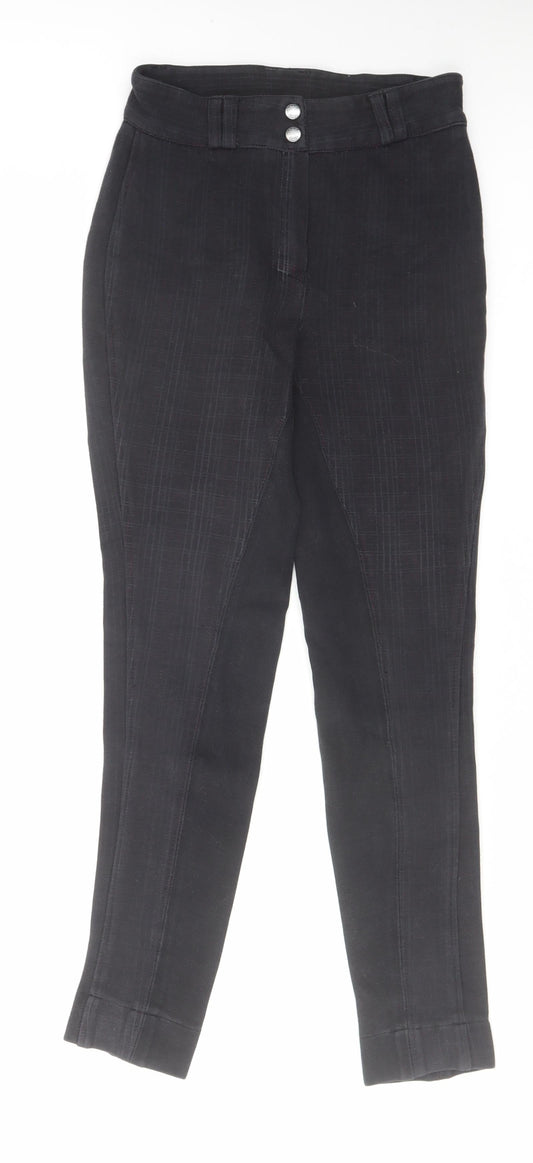 Womens UK Size 26 in Harry Hall Regular Fit  Black Trousers