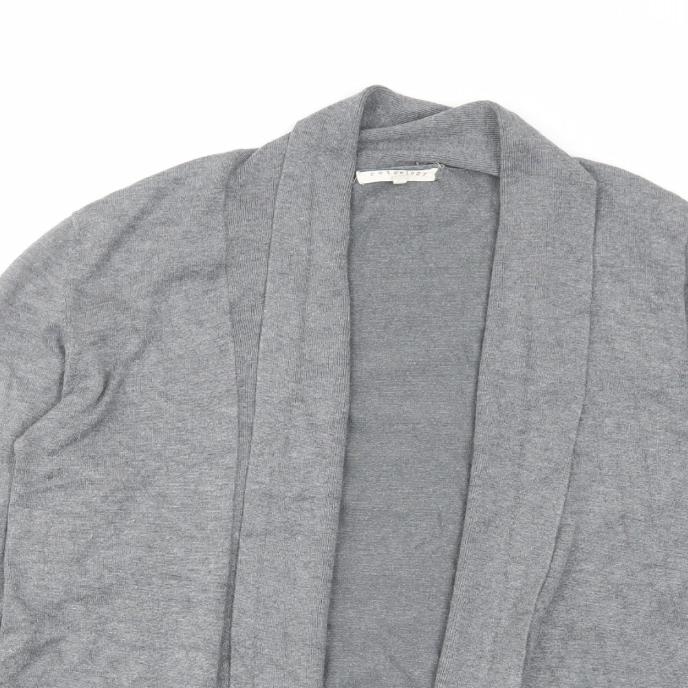 Womens UK Size XL Retrology Grey Cardigan Jumper
