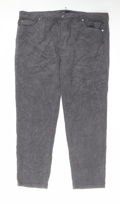 Womens UK Size 24 Marks and Spencer Regular Fit  Grey Trousers