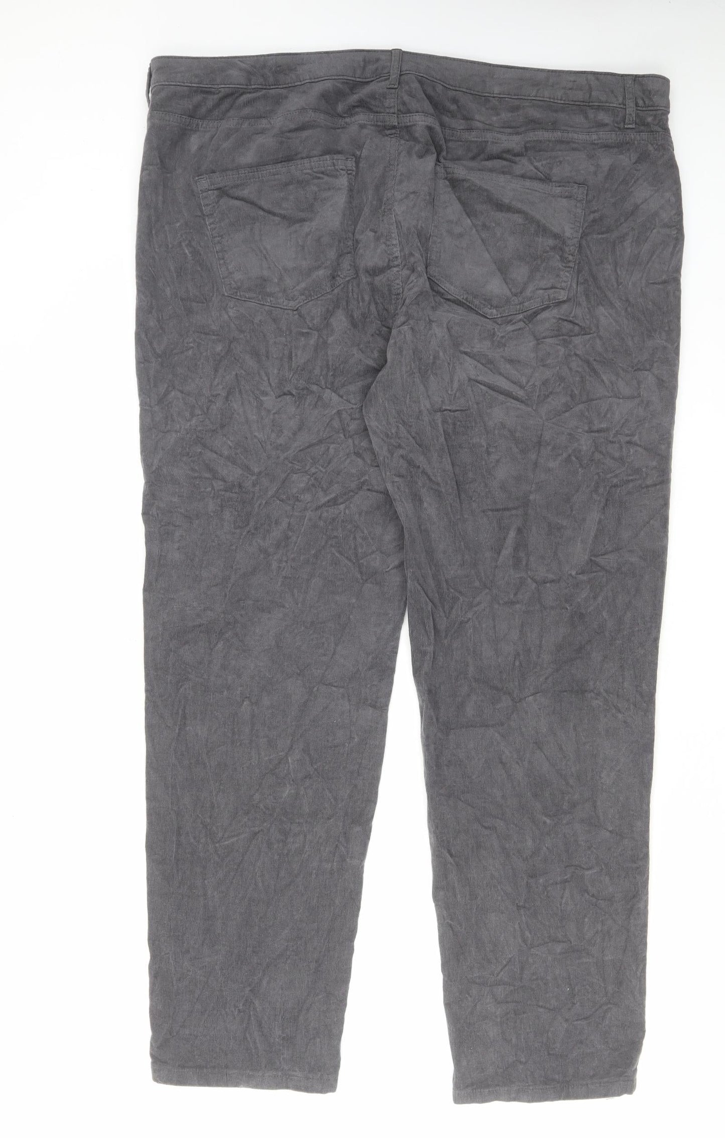 Womens UK Size 24 Marks and Spencer Regular Fit  Grey Trousers