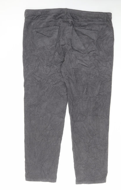 Womens UK Size 24 Marks and Spencer Regular Fit  Grey Trousers
