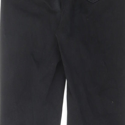 Uniqlo Womens Black Cotton Skinny Jeans Size 29 in L28 in Regular Zip