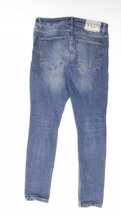 Blvck Copper Womens Blue Cotton Skinny Jeans Size 30 in L27 in Regular Zip