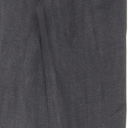 Denim & Co. Womens Grey Cotton Skinny Jeans Size 10 L27 in Regular Zip