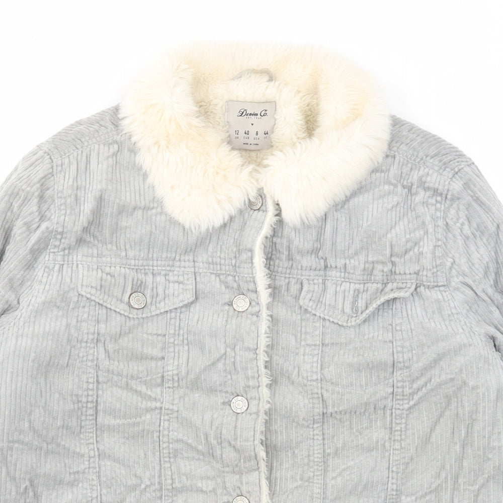 Womens UK Size 12 Denim & Co. Grey Jacket