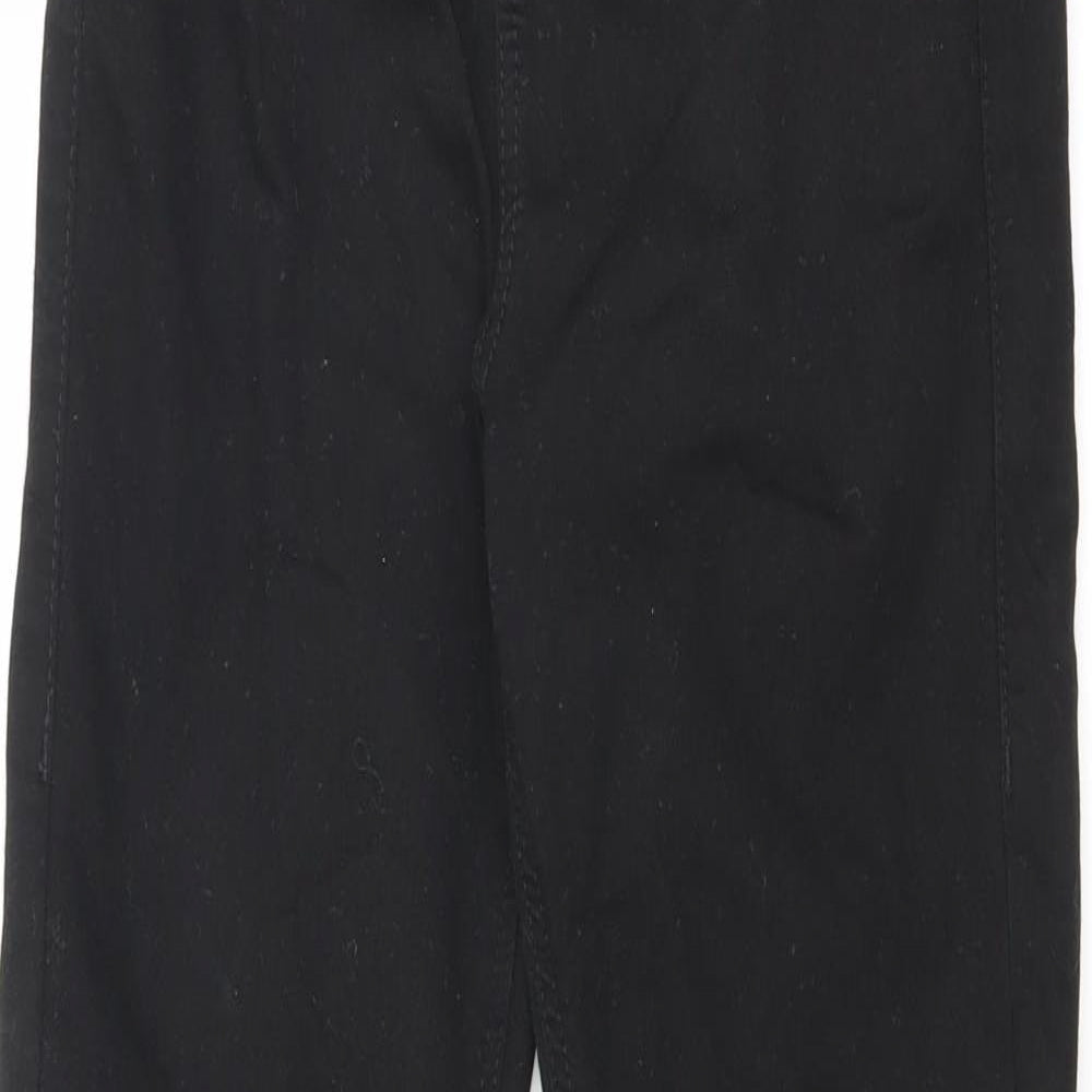 Topshop Womens Black Cotton Skinny Jeans Size 28 in L32 in Regular Zip