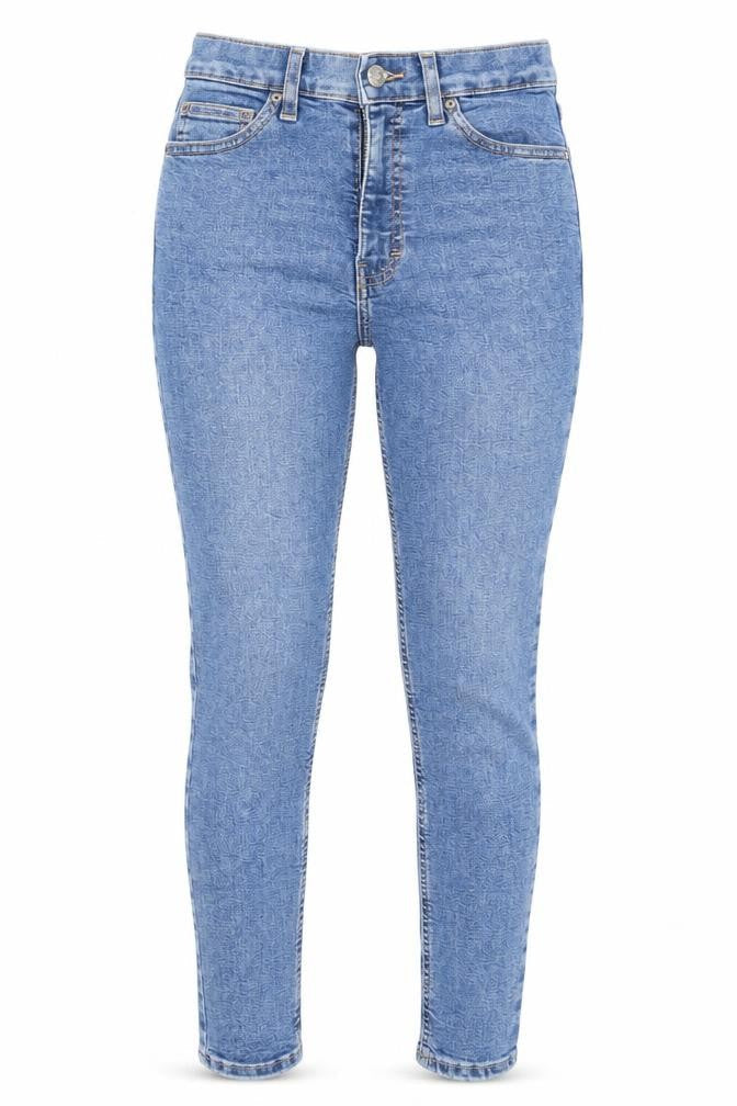Womens UK Size 26 in Topshop Regular Fit Skinny Blue Jeans