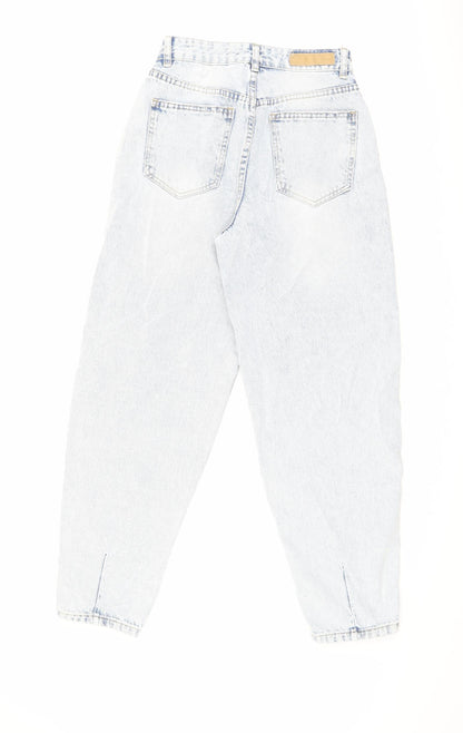 Cotton On Womens Blue Cotton Boyfriend Jeans Size 6 L28 in Regular Zip