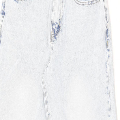 Cotton On Womens Blue Cotton Boyfriend Jeans Size 6 L28 in Regular Zip