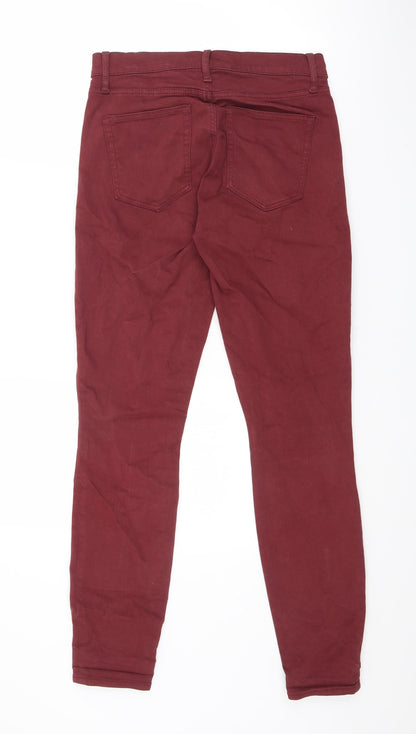 Gap Womens Red Cotton Skinny Jeans Size 28 in L29.5 in Regular Zip